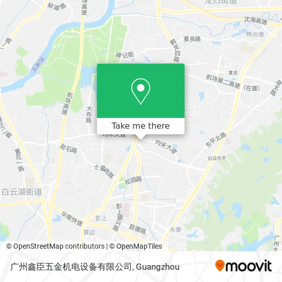 广州鑫臣五金机电设备有限公司 map