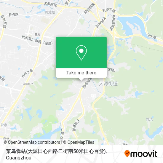 菜鸟驿站(大源田心西路二街南50米田心百货) map