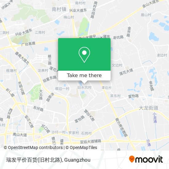 瑞发平价百货(旧村北路) map