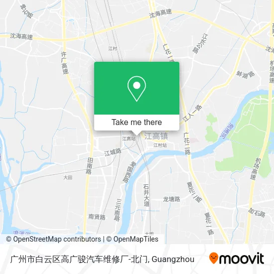 广州市白云区高广骏汽车维修厂-北门 map