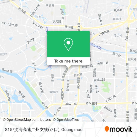 S15/沈海高速广州支线(路口) map