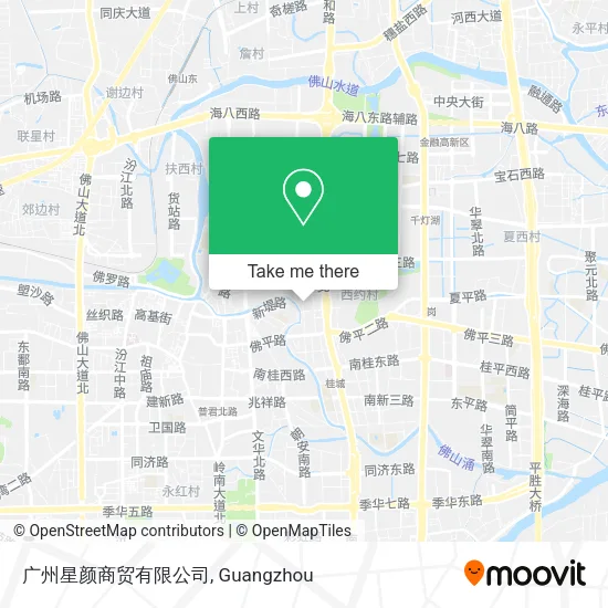 广州星颜商贸有限公司 map