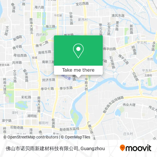 佛山市诺贝雨新建材科技有限公司 map