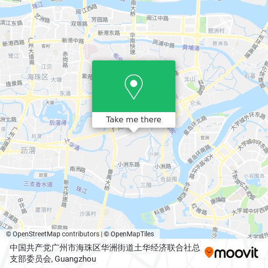 中国共产党广州市海珠区华洲街道土华经济联合社总支部委员会 map