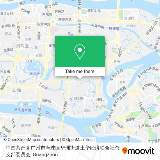 中国共产党广州市海珠区华洲街道土华经济联合社总支部委员会 map