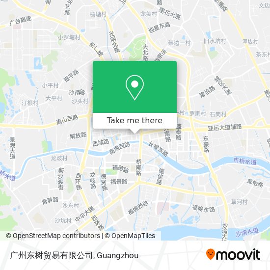 广州东树贸易有限公司 map
