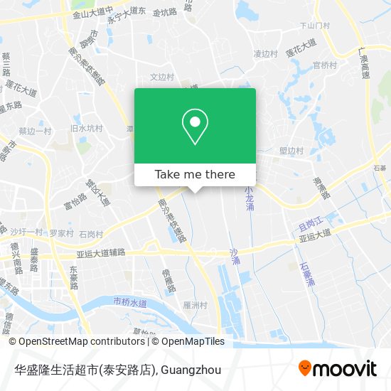 华盛隆生活超市(泰安路店) map