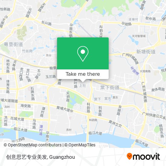 创意思艺专业美发 map
