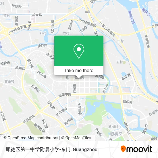 顺德区第一中学附属小学-东门 map