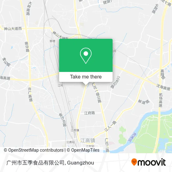 广州市五季食品有限公司 map