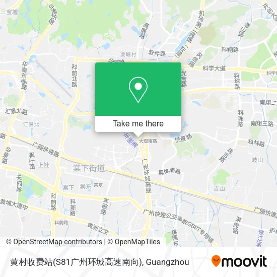 黄村收费站(S81广州环城高速南向) map