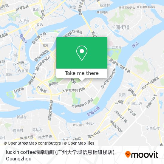luckin coffee瑞幸咖啡(广州大学城信息枢纽楼店) map