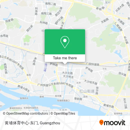 黄埔体育中心-东门 map