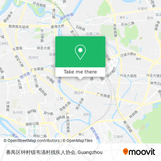 番禺区钟村镇韦涌村残疾人协会 map