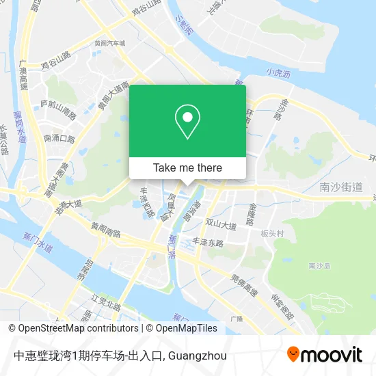 中惠璧珑湾1期停车场-出入口 map