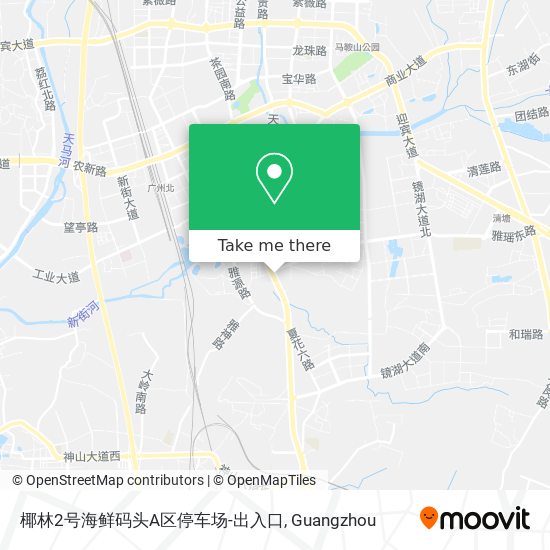 椰林2号海鲜码头A区停车场-出入口 map