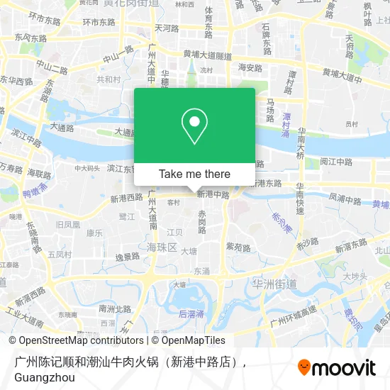 广州陈记顺和潮汕牛肉火锅（新港中路店） map