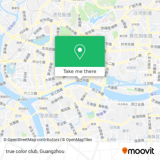true color club map