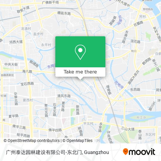 广州泰达园林建设有限公司-东北门 map