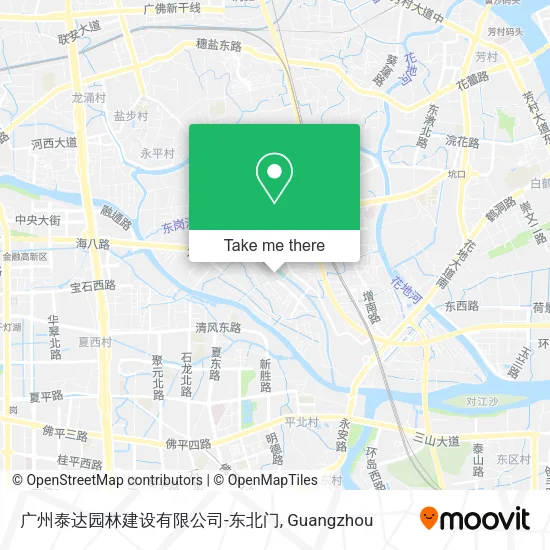 广州泰达园林建设有限公司-东北门 map