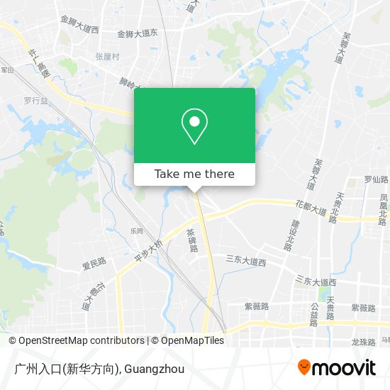 广州入口(新华方向) map