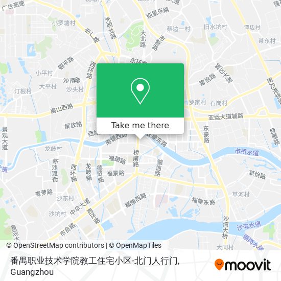 番禺职业技术学院教工住宅小区-北门人行门 map