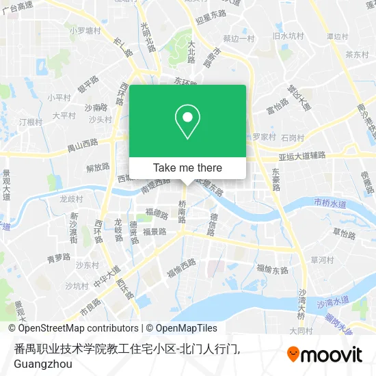 番禺职业技术学院教工住宅小区-北门人行门 map