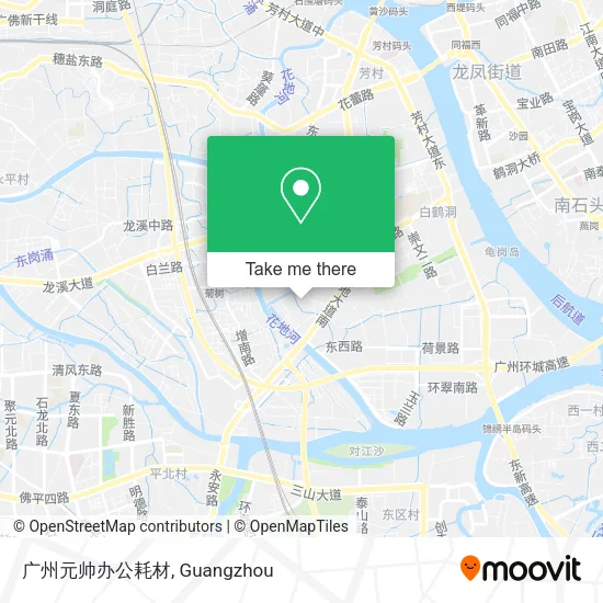 广州元帅办公耗材 map