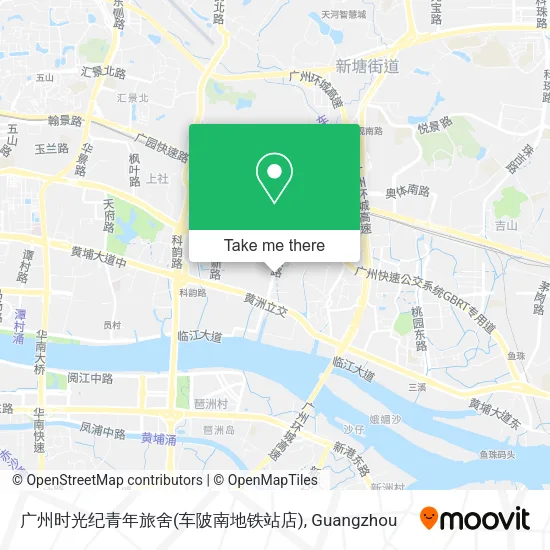广州时光纪青年旅舍(车陂南地铁站店) map