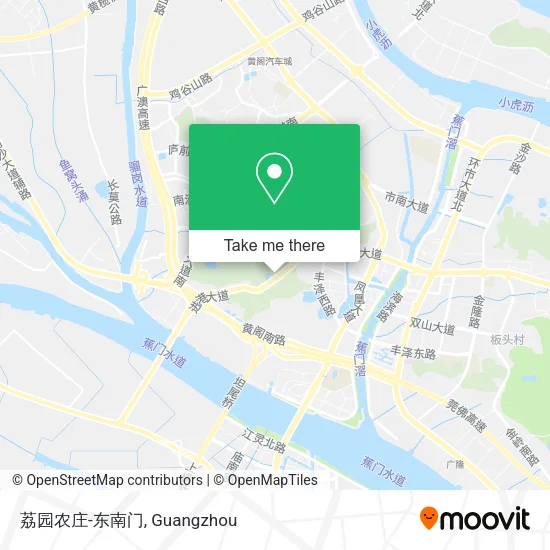 荔园农庄-东南门 map