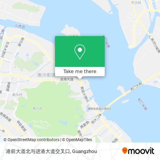 港前大道北与进港大道交叉口 map
