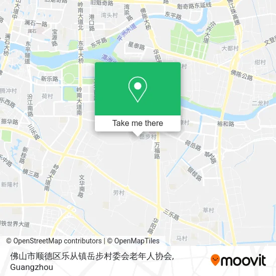 佛山市顺德区乐从镇岳步村委会老年人协会 map