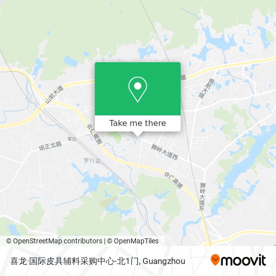 喜龙·国际皮具辅料采购中心-北1门 map