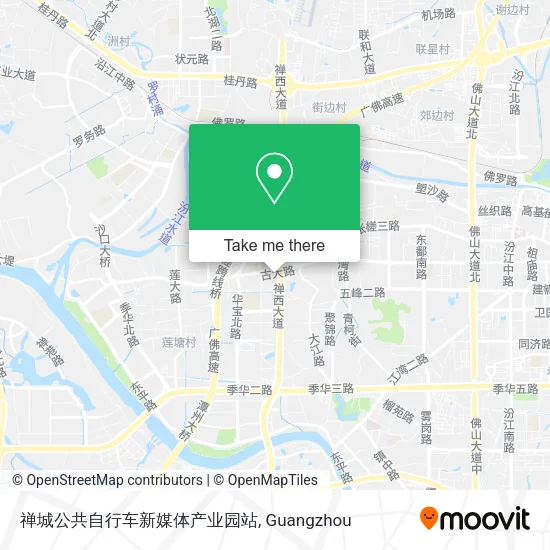 禅城公共自行车新媒体产业园站 map