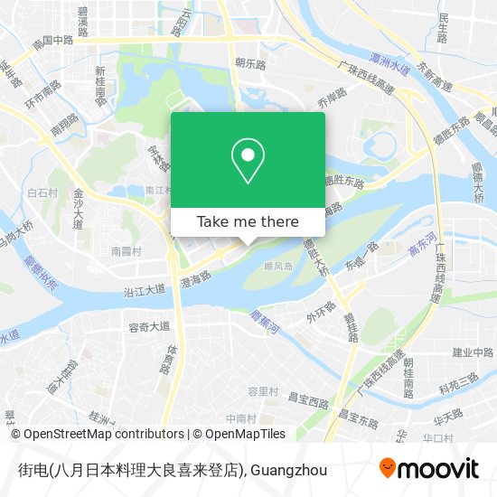 街电(八月日本料理大良喜来登店) map