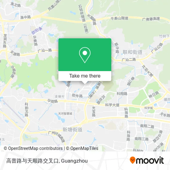 高普路与天顺路交叉口 map