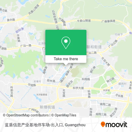 蓝盾信息产业基地停车场-出入口 map