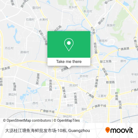 大沥桂江塘鱼海鲜批发市场-10栋 map