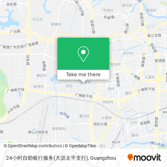 24小时自助银行服务(大沥太平支行) map