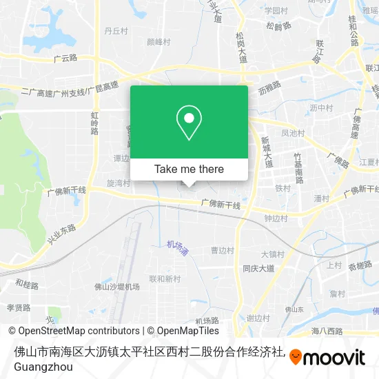 佛山市南海区大沥镇太平社区西村二股份合作经济社 map