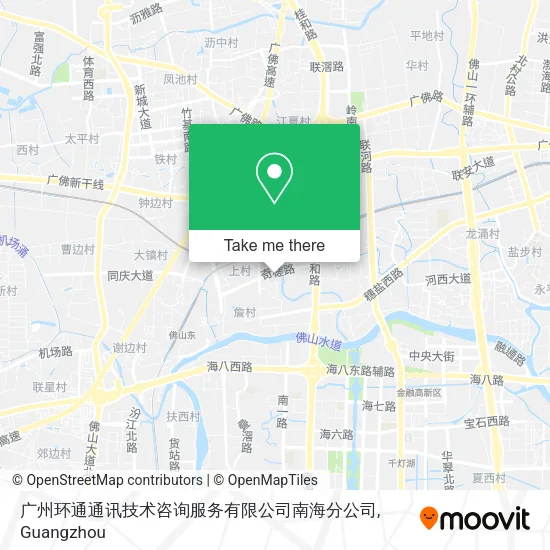 广州环通通讯技术咨询服务有限公司南海分公司 map