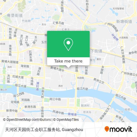 天河区天园街工会职工服务站 map