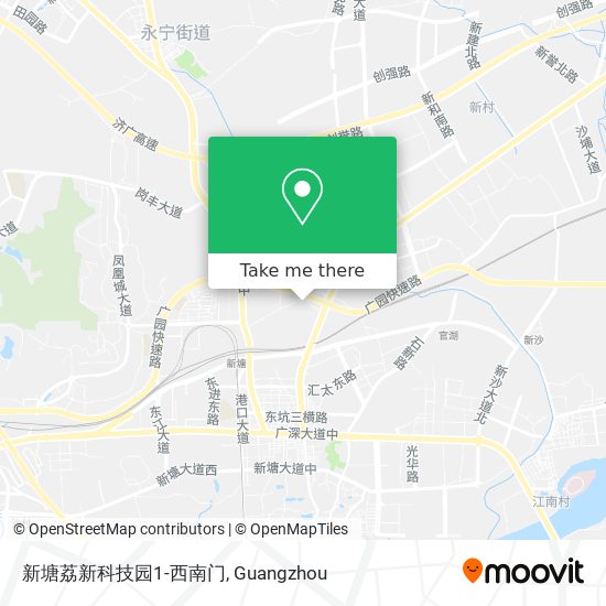 新塘荔新科技园1-西南门 map