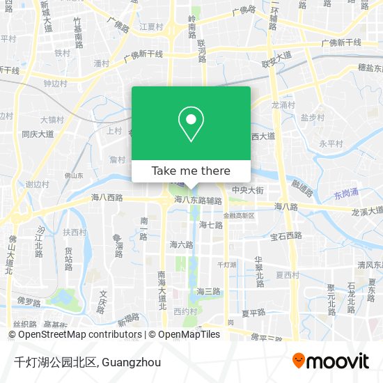 千灯湖公园北区 map