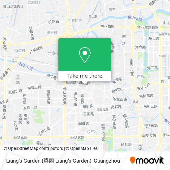 Liang's Garden map