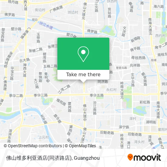 佛山维多利亚酒店(同济路店) map