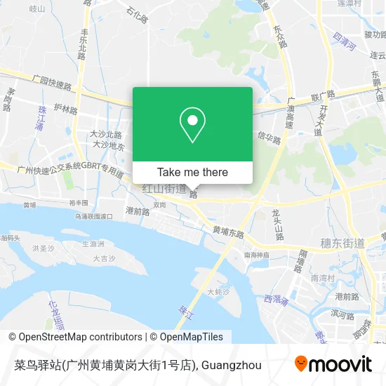 菜鸟驿站(广州黄埔黄岗大街1号店) map