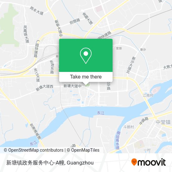 新塘镇政务服务中心-A幢 map