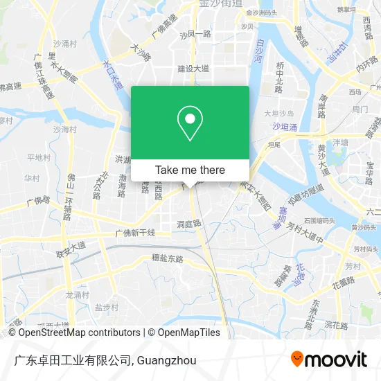 广东卓田工业有限公司 map