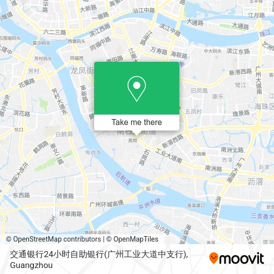 交通银行24小时自助银行(广州工业大道中支行) map